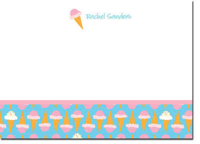 Note Cards by iDesign - Ice Cream Cones (Camp)